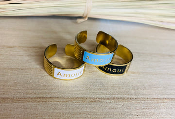 BAGUE AMOUR Acier inoxydable - O'Dressing-M